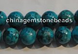 CTU2414 15.5 inches 12mm round synthetic turquoise beads