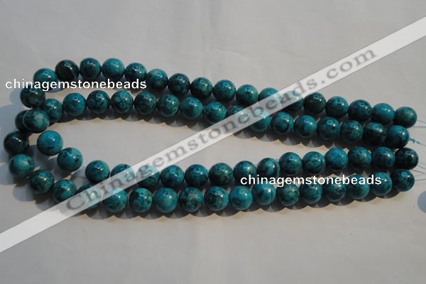 CTU2414 15.5 inches 12mm round synthetic turquoise beads