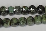 CTU2460 15.5 inches 6*6mm pumpkin African turquoise beads wholesale