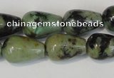 CTU2465 15.5 inches 7*10mm teardrop African turquoise beads wholesale