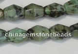 CTU2466 15.5 inches 7*8mm faceted rice African turquoise beads wholesale