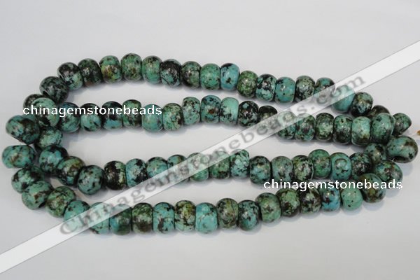 CTU2471 15.5 inches 10*14mm rondelle African turquoise beads wholesale