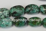 CTU2473 15.5 inches 13*18mm nuggets African turquoise beads wholesale