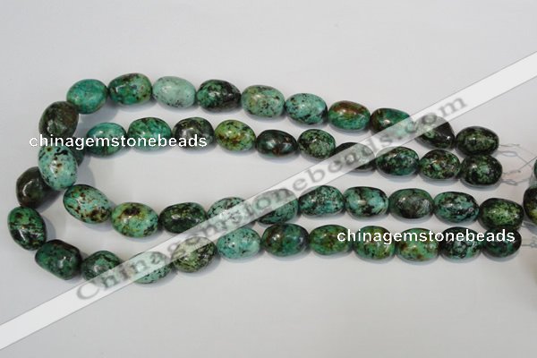 CTU2473 15.5 inches 13*18mm nuggets African turquoise beads wholesale