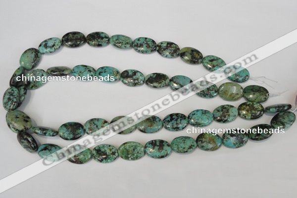 CTU2476 15.5 inches 13*18mm oval African turquoise beads wholesale