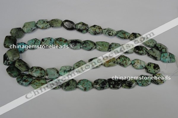 CTU2482 15.5 inches 12*16mm - 13*18mm freeform African turquoise beads