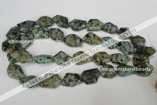 CTU2483 15.5 inches 12*18mm - 22*27mm freeform African turquoise beads