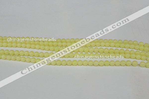 CTU2515 15.5 inches 4mm round synthetic turquoise beads