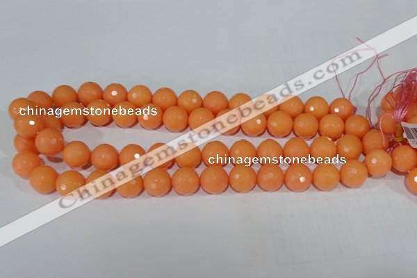 CTU2543 15.5 inches 12mm faceted round synthetic turquoise beads