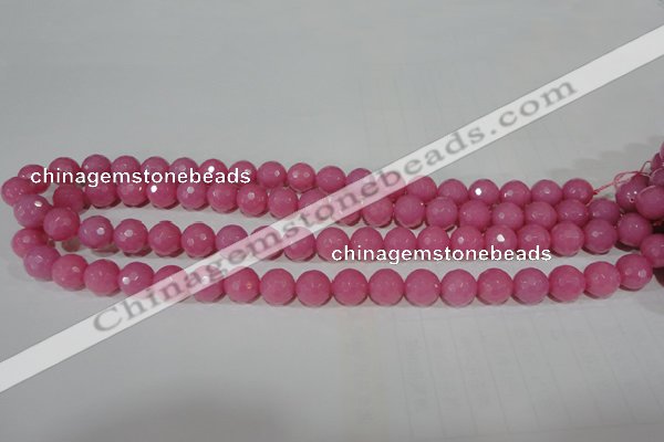 CTU2558 15.5 inches 10mm faceted round synthetic turquoise beads