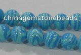 CTU2582 15.5 inches 8mm round synthetic turquoise beads