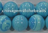 CTU2588 15.5 inches 20mm round synthetic turquoise beads