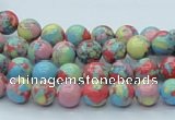 CTU259 16 inches 8mm round imitation turquoise beads wholesale