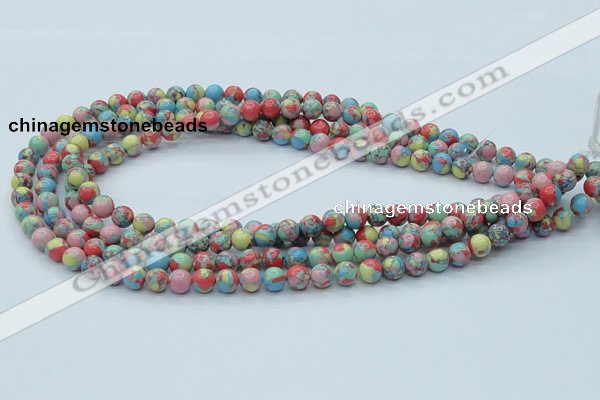 CTU259 16 inches 8mm round imitation turquoise beads wholesale