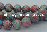 CTU260 16 inches 10mm round imitation turquoise beads wholesale