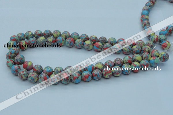 CTU261 16 inches 12mm round imitation turquoise beads wholesale