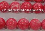 CTU2615 15.5 inches 14mm round synthetic turquoise beads
