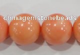 CTU2639 15.5 inches 20mm round synthetic turquoise beads