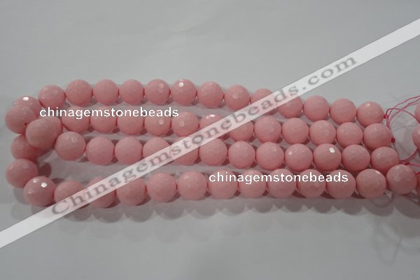 CTU2683 15.5 inches 12mm faceted round synthetic turquoise beads