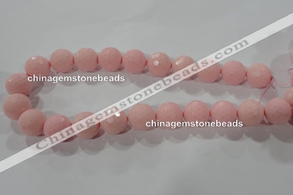 CTU2687 15.5 inches 20mm faceted round synthetic turquoise beads