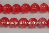 CTU2733 15.5 inches 10mm round synthetic turquoise beads