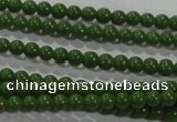 CTU2830 15.5 inches 2mm round synthetic turquoise beads