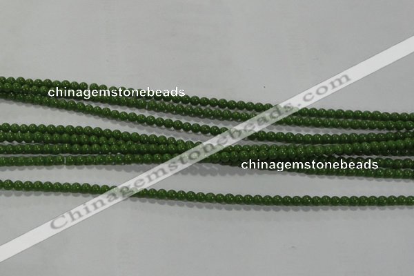 CTU2830 15.5 inches 2mm round synthetic turquoise beads