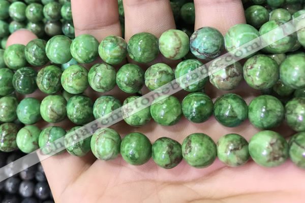 CTU3034 15.5 inches 12mm round South African turquoise beads