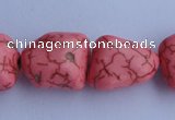 CTU33 15.5 inches 14*22mm freeform pink turquoise beads Wholesale