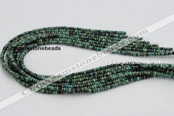 CTU404 15.5 inches 2*4mm rondelle African turquoise beads wholesale