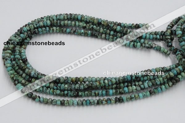 CTU405 15.5 inches 3*6mm rondelle African turquoise beads wholesale