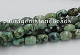 CTU407 15.5 inches 6*7mm rice African turquoise beads wholesale