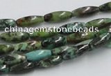 CTU408 15.5 inches 5*13mm rice African turquoise beads wholesale