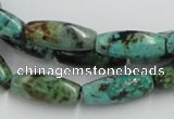 CTU409 15.5 inches 8*12mm rice African turquoise beads wholesale