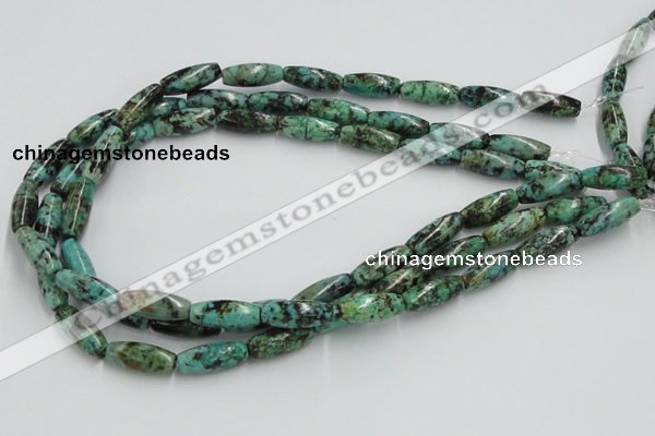 CTU409 15.5 inches 8*12mm rice African turquoise beads wholesale