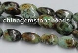 CTU413 15.5 inches 10*14mm oval African turquoise beads wholesale