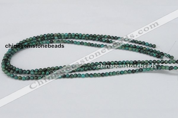 CTU425 15.5 inches 4mm round African turquoise beads wholesale