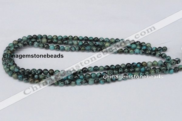 CTU426 15.5 inches 6mm round African turquoise beads wholesale