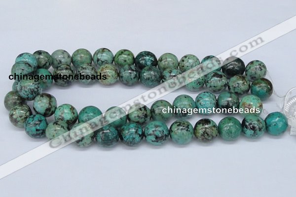 CTU431 15.5 inches 16mm round African turquoise beads wholesale