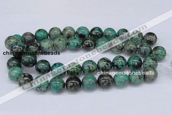 CTU432 15.5 inches 18mm round African turquoise beads wholesale