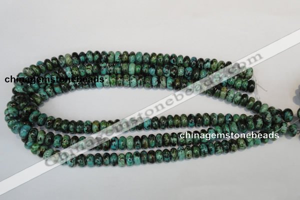 CTU484 15.5 inches 6*10mm rondelle African turquoise beads wholesale