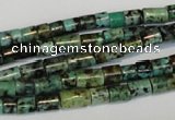 CTU485 15.5 inches 5*5mm - 5*8mm tube African turquoise beads wholesale