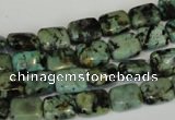 CTU494 15.5 inches 8*10mm rectangle African turquoise beads wholesale