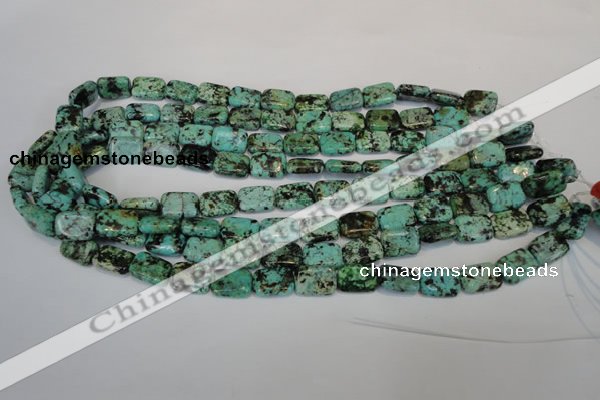 CTU495 15.5 inches 10*14mm rectangle African turquoise beads wholesale