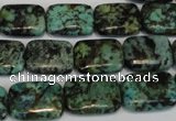 CTU497 15.5 inches 13*18mm rectangle African turquoise beads wholesale