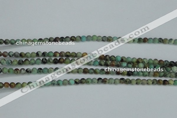 CTU560 15.5 inches 3mm round african turquoise beads wholesale