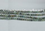 CTU563 15.5 inches 6mm round matte african turquoise beads