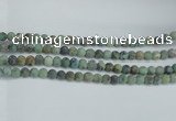 CTU564 15.5 inches 8mm round matte african turquoise beads