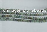 CTU564 15.5 inches 8mm round matte african turquoise beads