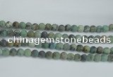 CTU565 15.5 inches 10mm round matte african turquoise beads